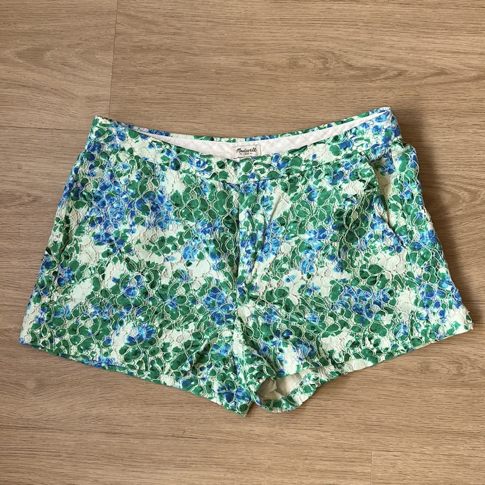 Madewell floral lace shorts